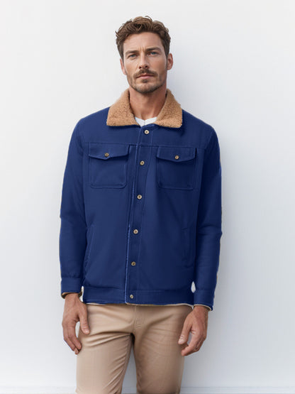 Fleece Lined Casual Jacket