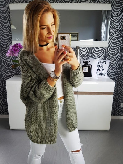 Gebreide oversized cardigan