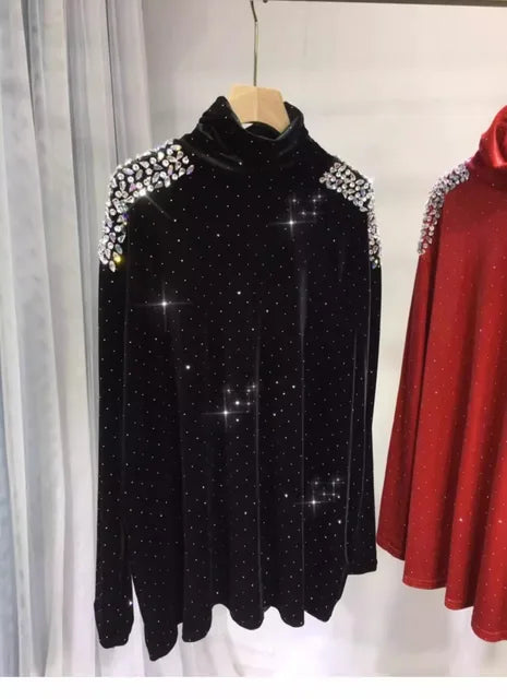 Luxe coltrui met strassversiering plus size