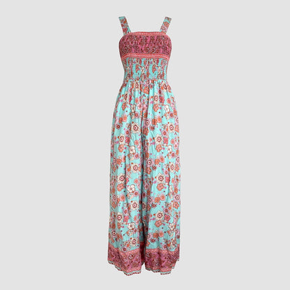 New Arrival Strap Shirred Waist Pocket Jumpsuit