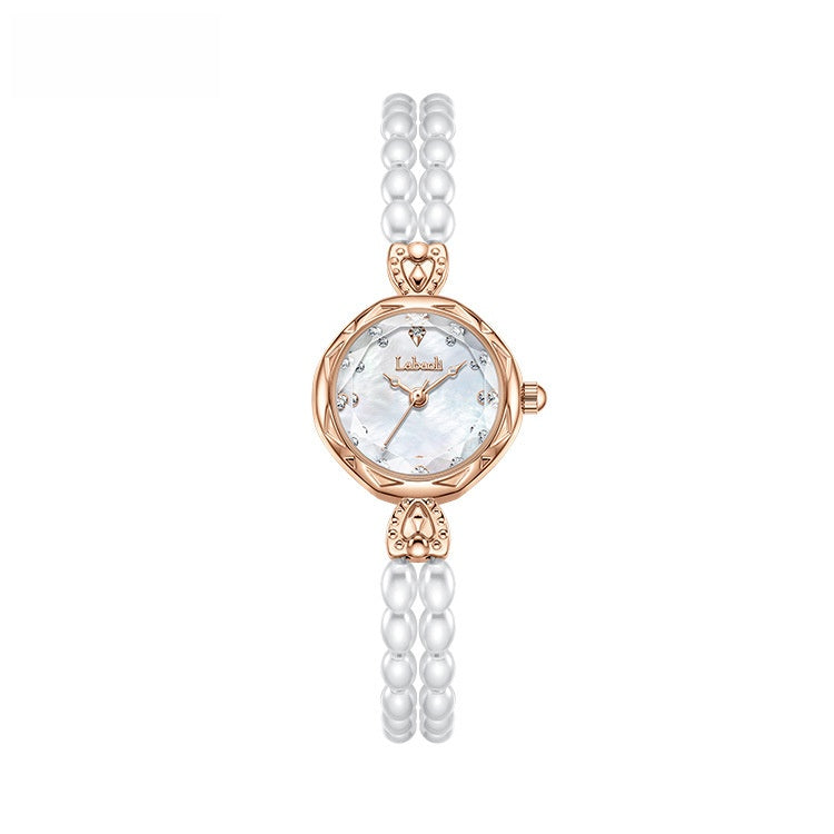 Pearl Strap Quartz Watch