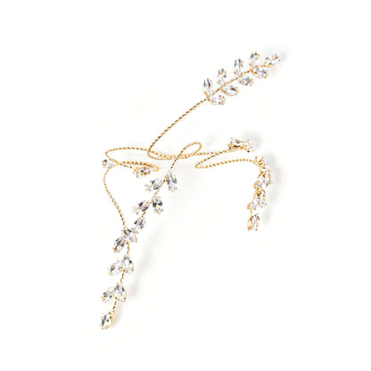Fashion Rhinestone Leaf Bracelet
