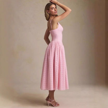 Heavy Work Sexy Fitted Strapless Dress Elegant Retro