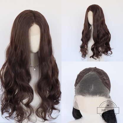 Synthetic lace wig