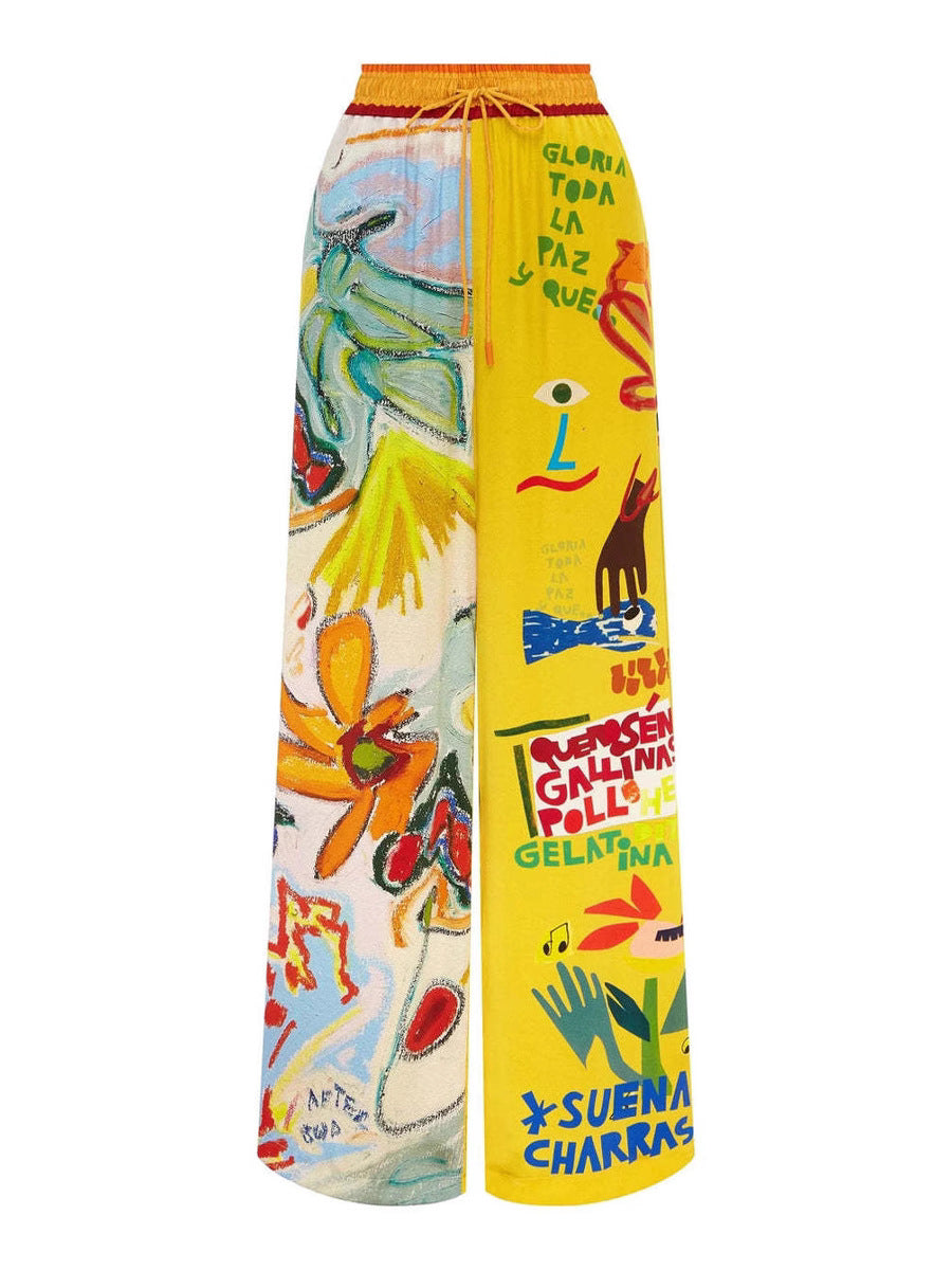 Printed Short Sleeve Casual Suit