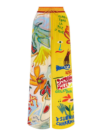 Printed Short Sleeve Casual Suit