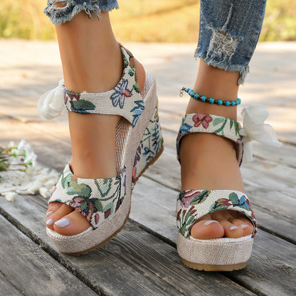 Wedge Heel Platform Sandals