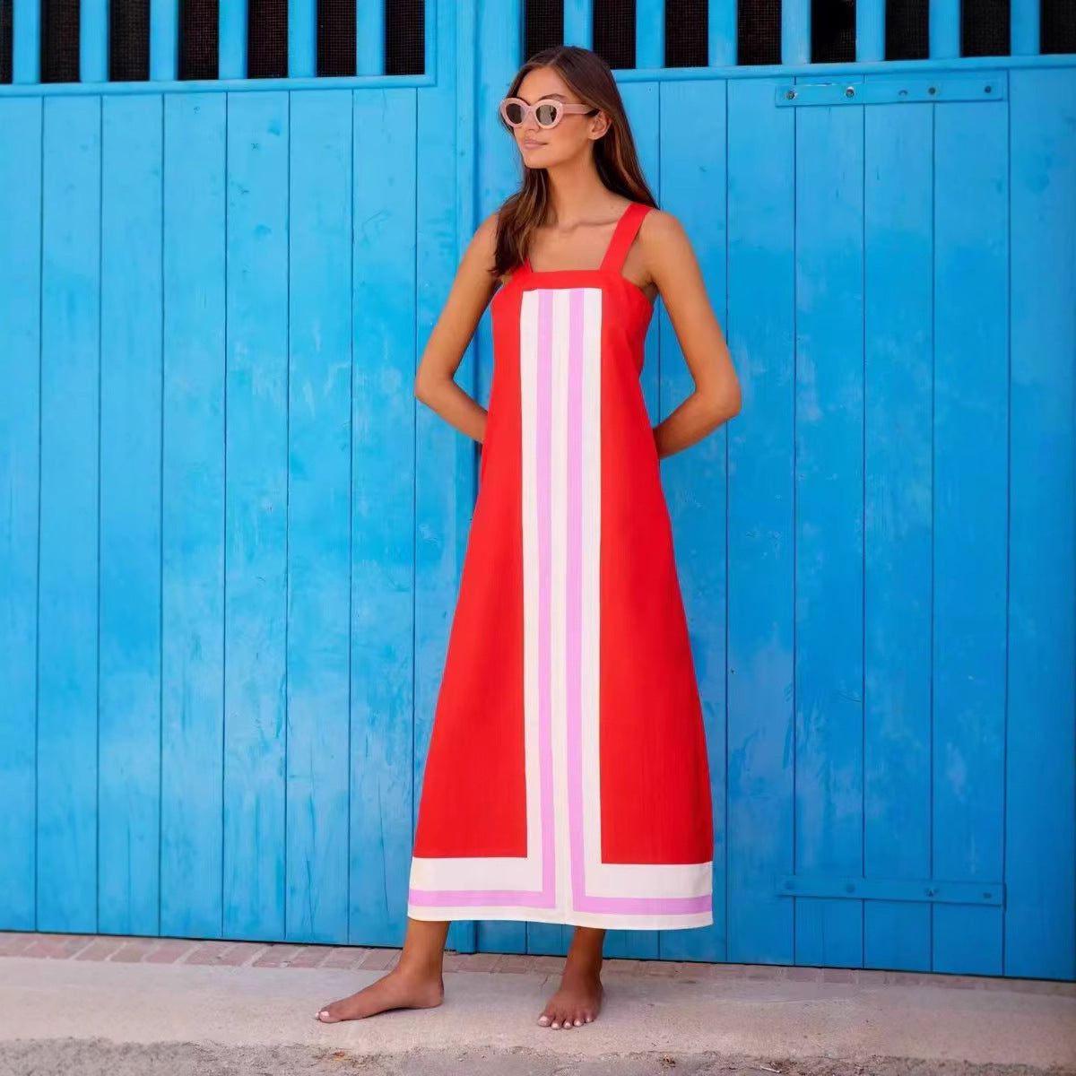 Casual en comfortabele jurk in vakantiestijl verschillende opties