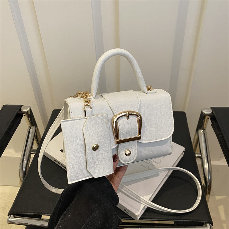 Candy Color Retro Small Square Crossbody Bag