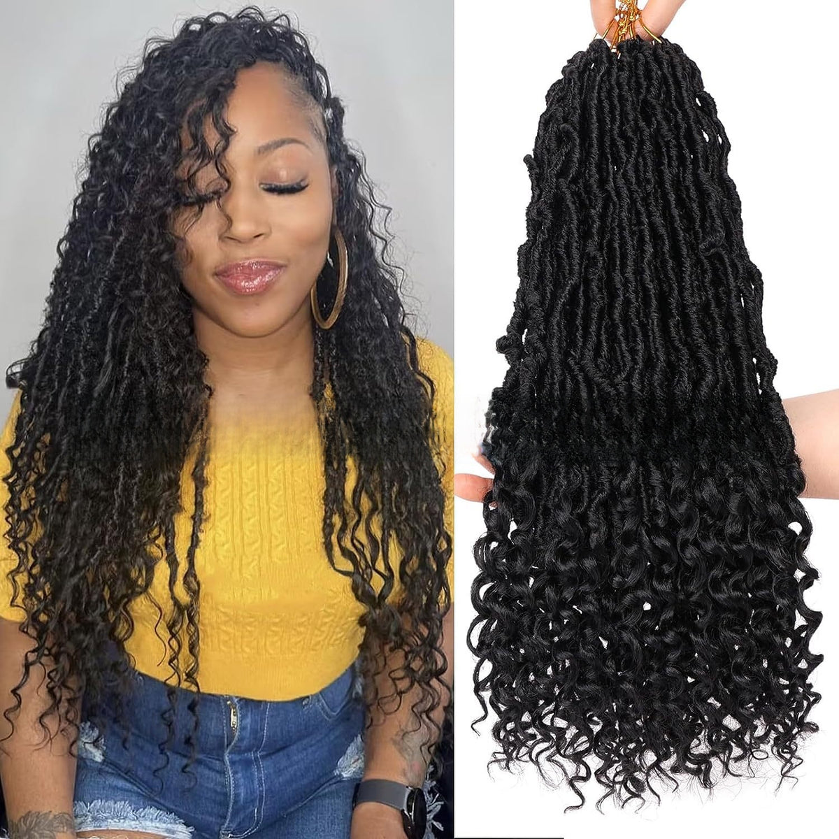 Synthetic fiber wig