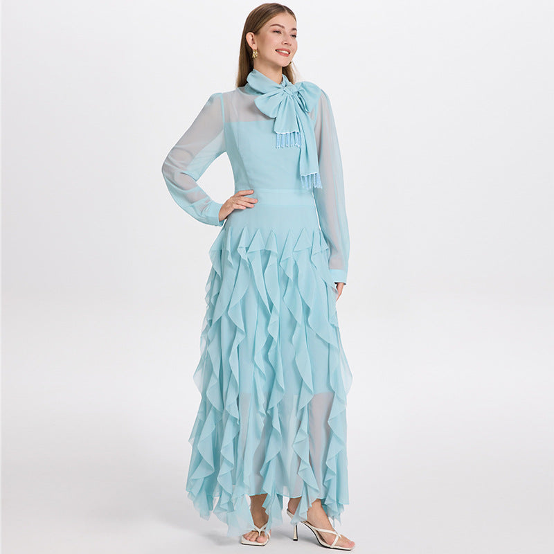 Fringed Elegant Fishtail Skirt