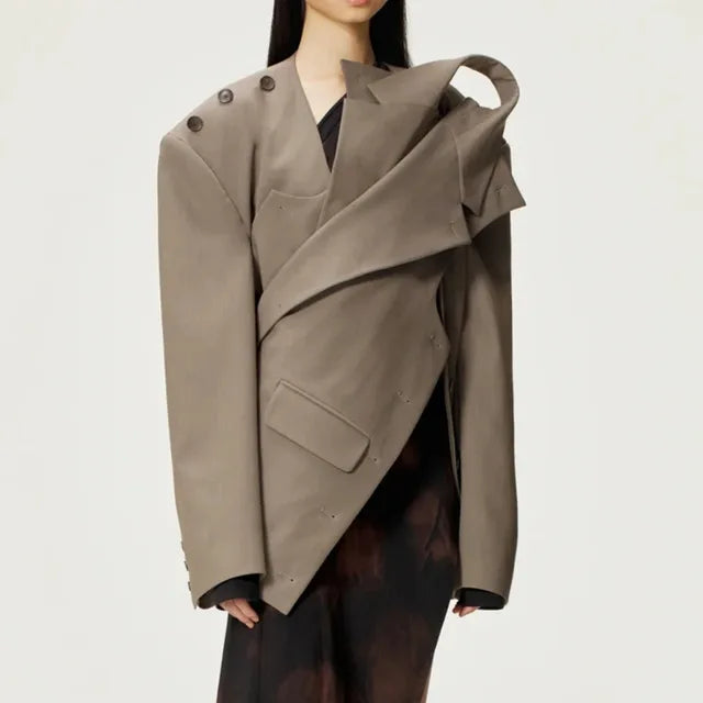 Oversized two top deconstructive high-end blazer