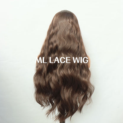 Lady with long flowing hair and headwear