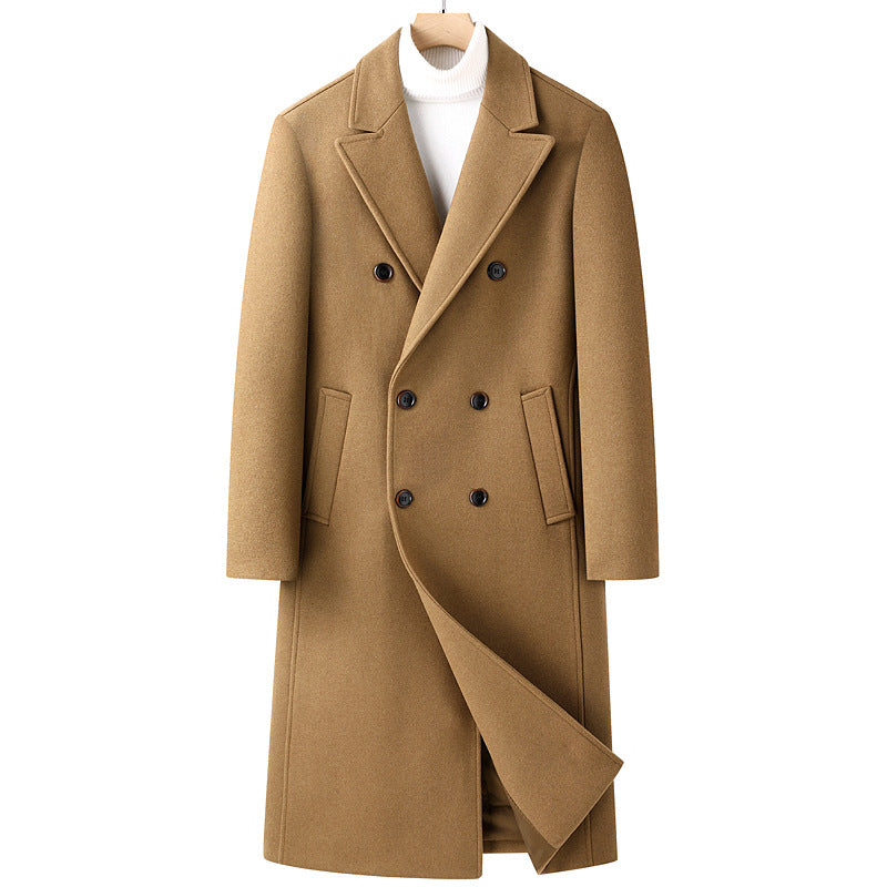 Double Breasted Wool Overcoat