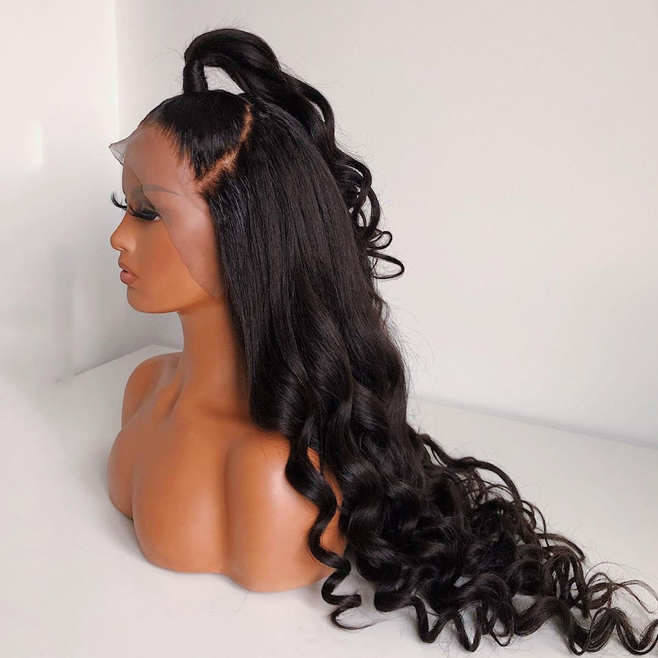 Voorgeplukte Body Wave Lace Front Wig Synthetisch