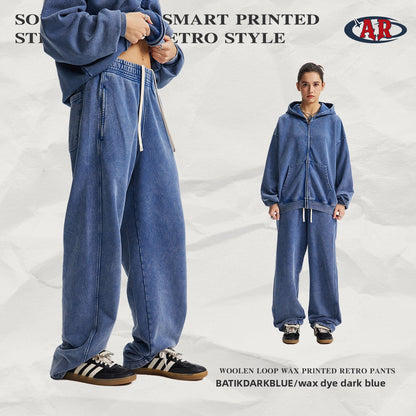 Men's Vintage Washed Cotton Long Pants