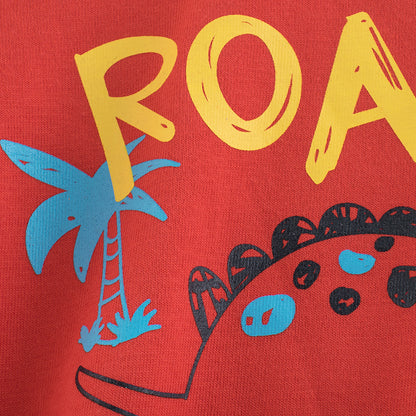 2-IN-1 look kinder T-shirt met print en strepen