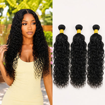 Synthetic and Real Hair Mixed Extensions