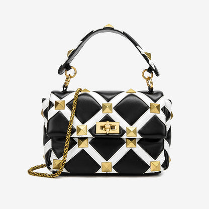 New Trendy Fashion Women's Bag Plaid One-Shoulder Messenger Handbag