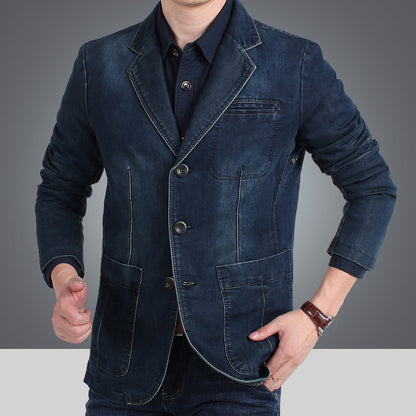 Mens Casual Denim Suit