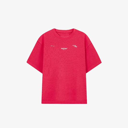 Spaanse Merk Unisex Casual Katoenen T-shirt Met Print En Korte Mouwen