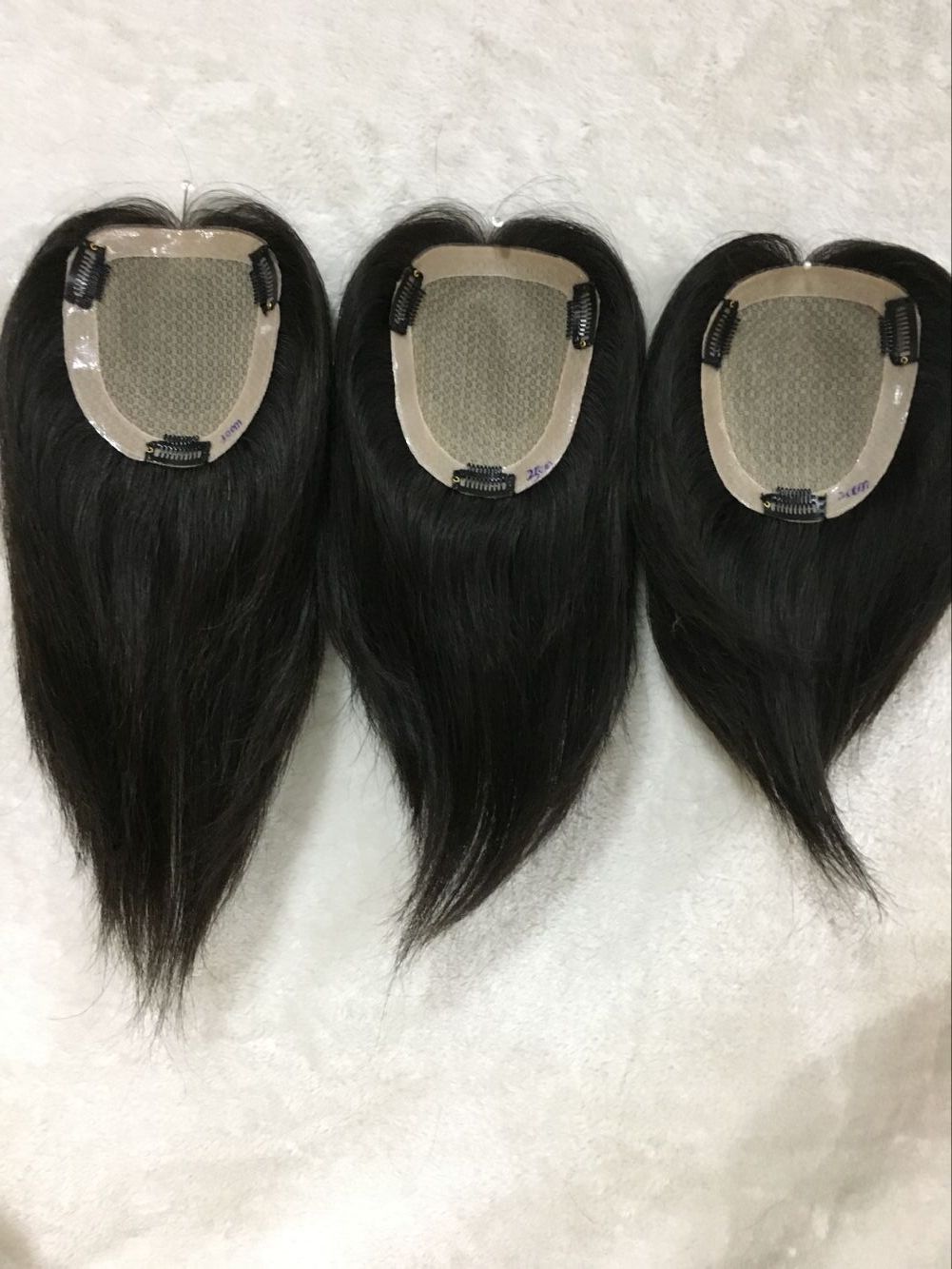 Volledig met de hand geweven menselijkhaar topper