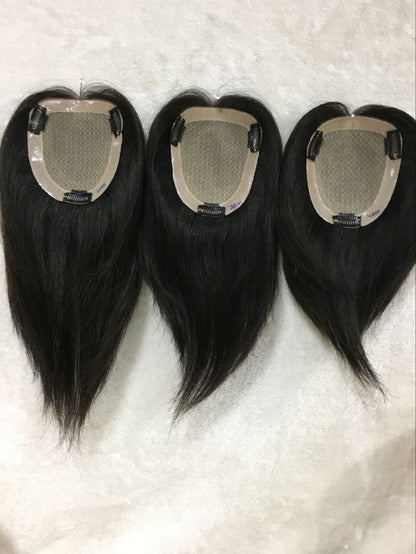 Volledig met de hand geweven menselijkhaar topper