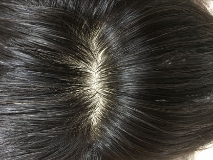 Volledig met de hand geweven menselijkhaar topper