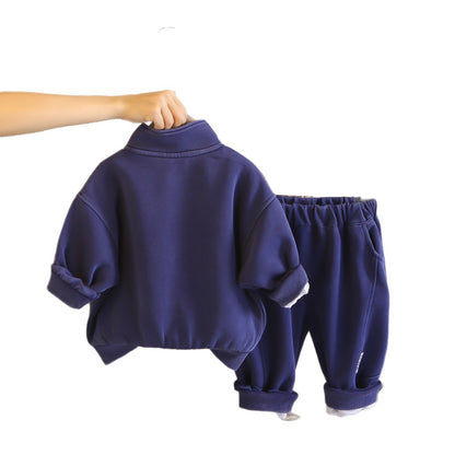 Autumn long sleeved three piece baby jacket