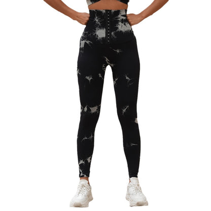 High Waist Tie-Dye Seamless Yoga Pants