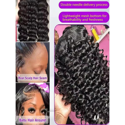 300 Density Loose Wave HD Lace Synthetische Wig