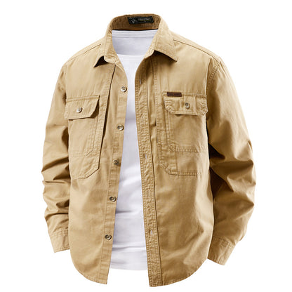 Pure Cotton Multi-Pocket Work Jacket