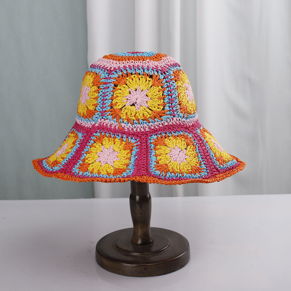 Foldable Bohemian Straw Sun Hat
