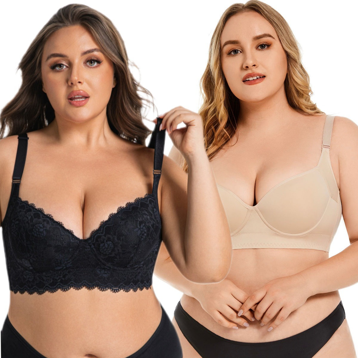 Seamless Support Deep V Bra