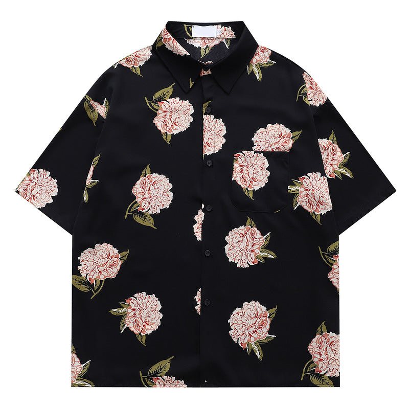 Shirt for Men and Women Loose Fit for Summer  Couple Short Sleeve Blouse