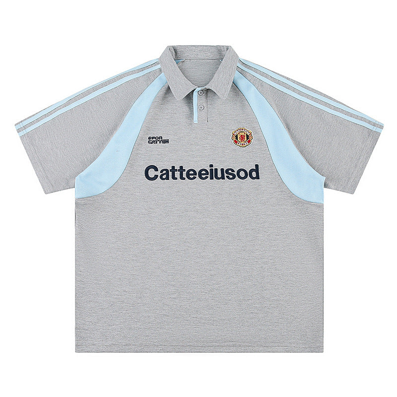 Short Sleeve Polo Shirt for Men and Women Summer Streetwear