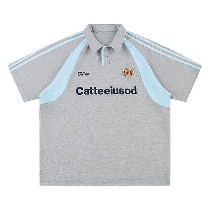 Short Sleeve Polo Shirt for Men and Women Summer Streetwear
