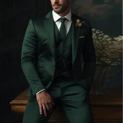 Mens Three Piece Suit Set
