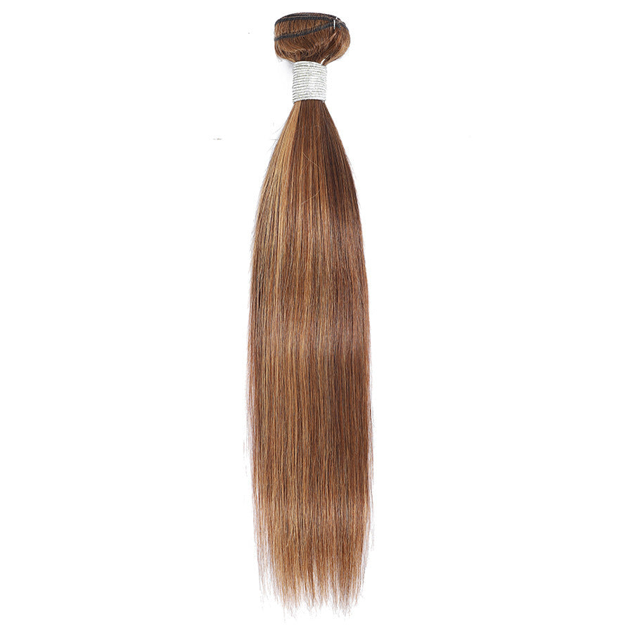 1 PCS 10A Human Hair Weft Bundle Straight Can Be Hot Dyed