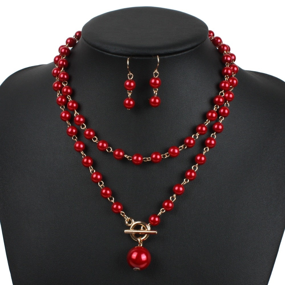 Pearl Necklace Adjustable Neck-Wrapped Necklace