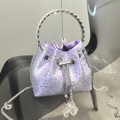 Diamond Crystal Bucket Bag