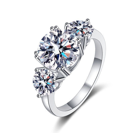 S925 Sterling Zilveren Ring 2 Karaat Moissanite Of Zirkoon