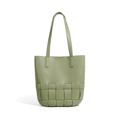 Woven Cowhide Tote Bag