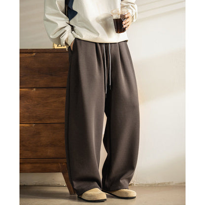 Japanse retro geplooide casual joggingbroek met trekkoord
