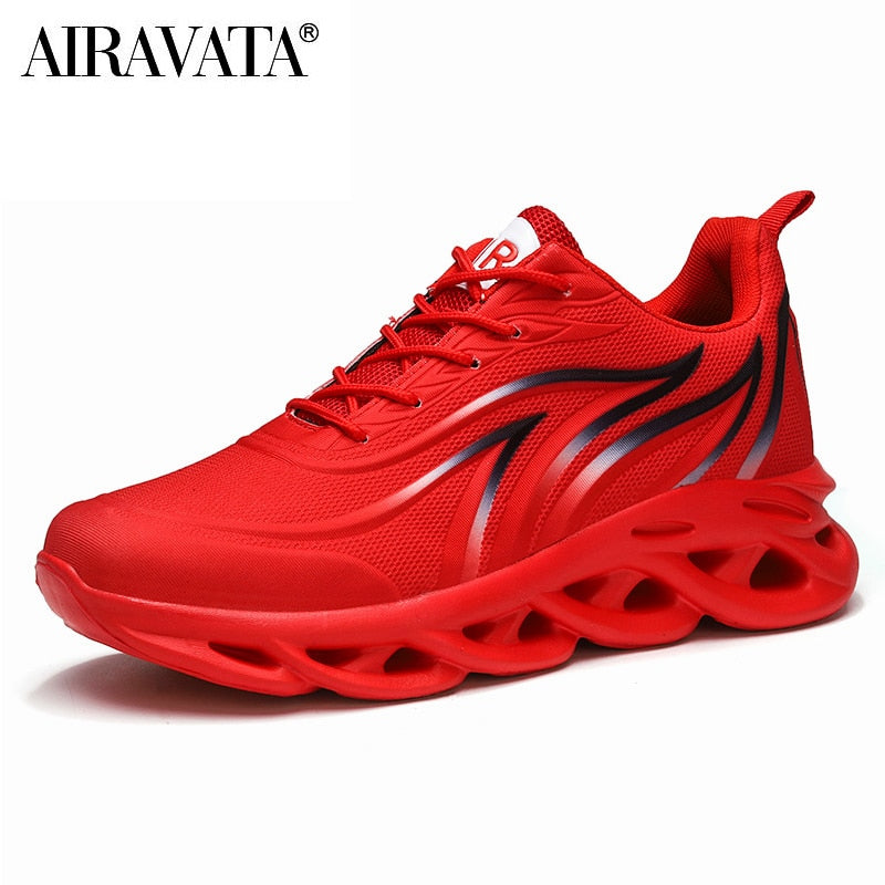 Sneakers met vlammenprint voor heren