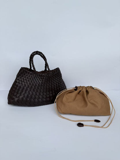 Niche Design Light Luxury Simple Handbag Woven Vegetable Basket