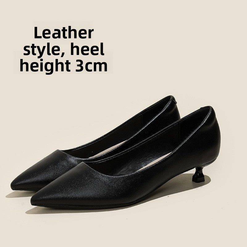 Women's Sheepskin Stiletto High Heels