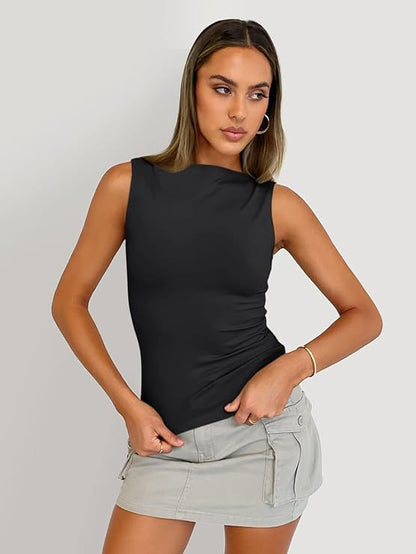 Women's Sleeveless Square Neck Camisole Top