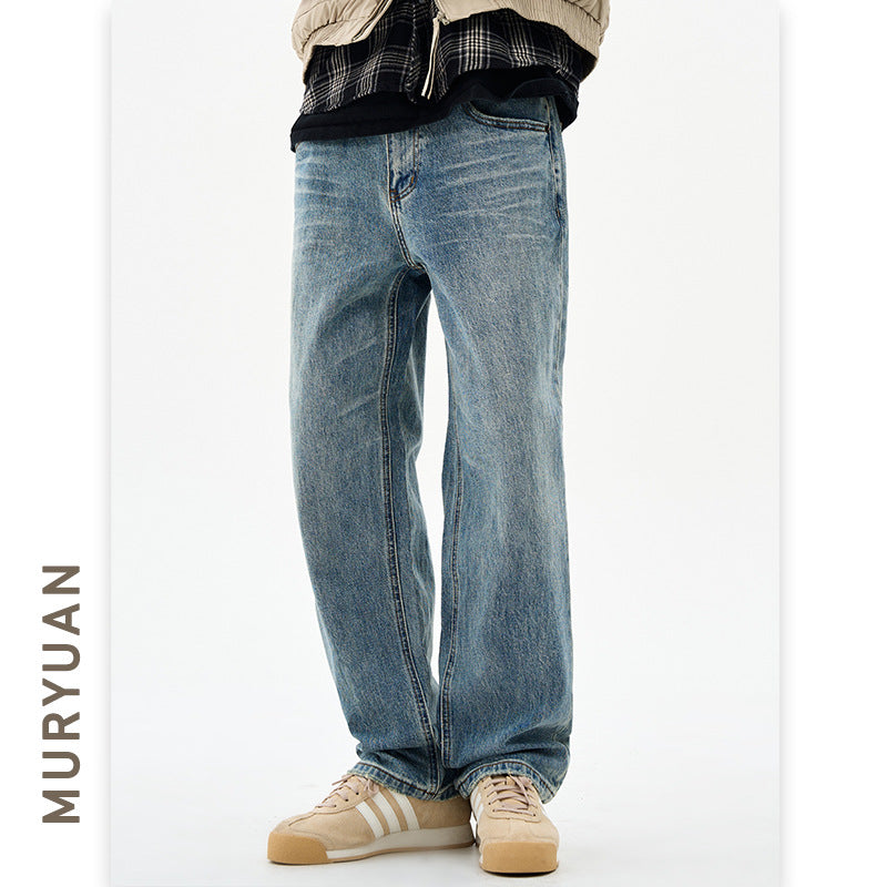 Men's Cleanfit Trendy Light Blue Jeans