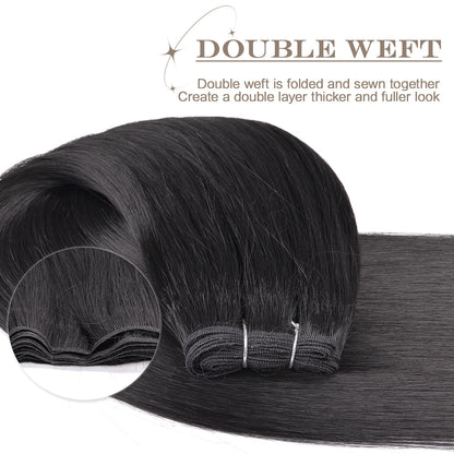 Heat Resistant Synthetic Hair Extensions Straight Weft